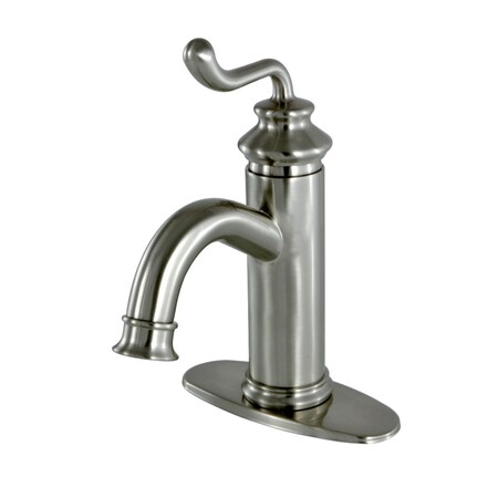 Fauceture LS5418RL Royale Single-Handle Monoblock Bathroom Faucet, Brushed Nickel LS5418RL
